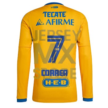 Jersey Tigres UANL Home adidas 2025/26 Angel Correa L/S